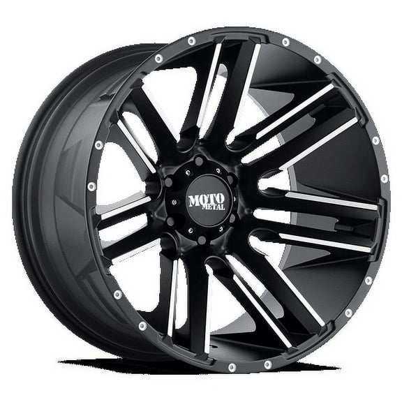 Moto Metal MO978 Razor 20x9 5x5 Satin Black Machined Wheel 20" 18mm For Jeep Rim