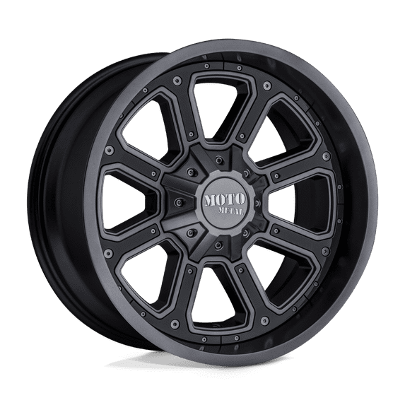 20x9 Moto Metal MO984 SHIFT Matte Gray Gloss Black Inserts Wheel 5x150 (30mm)