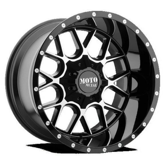 Moto Metal MO986 Siege 20x9 6x135 6x5.5 Gloss Black Machined Wheel 20" 18mm Rim