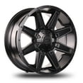 thumbnail image 1 of 20x9 Mudder Trucker MT404 Deviant Black 5x127 5x5 5x135 ET12 Wheel Rim, 1 of 7