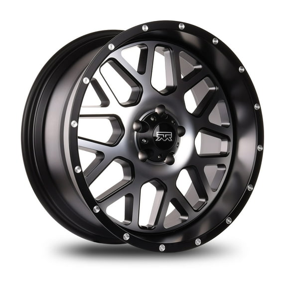 20x9 Mudder Trucker MT859 Mutiny Black with Machined Face 5x127 5x5 ET0 wheel rim