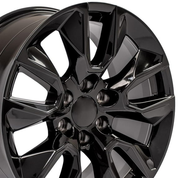 OE Wheels CV32 20x9 RST Style Wheel - Gloss Black Rims 20 Inch, 6x139.7 Wheels Fits Silverado 1500 & GM Full Size SUVs