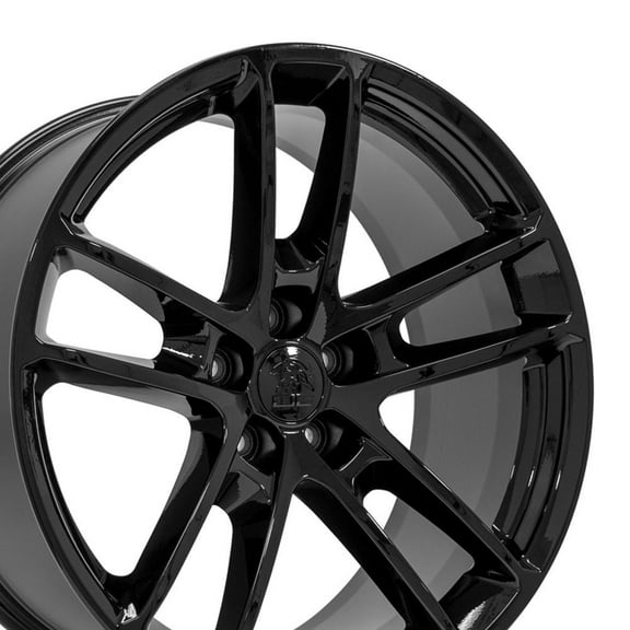 OE Wheels DG23 20 Inch Rim Fits Charger/Challenger SRT Hellcat Style 5x115 20x9 Gloss Black - Hollander 2718 (1)