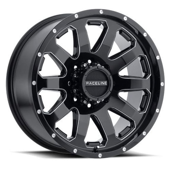 20x9 Raceline 938M Enforcer Black/Milled Wheel 5x5.5 (0mm)
