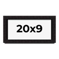thumbnail image 1 of 20x9 Shadow Box Black Solid Wood Display Picture Frame | 1 Inch Rabbet Depth | | 1.375 Inch, 1 of 4