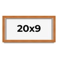 thumbnail image 1 of 20x9 Shadow Box Frame Brown | 0.875 Inches Deep Real Wood Contemporary Shadowbox Display Frame | UV, 1 of 6