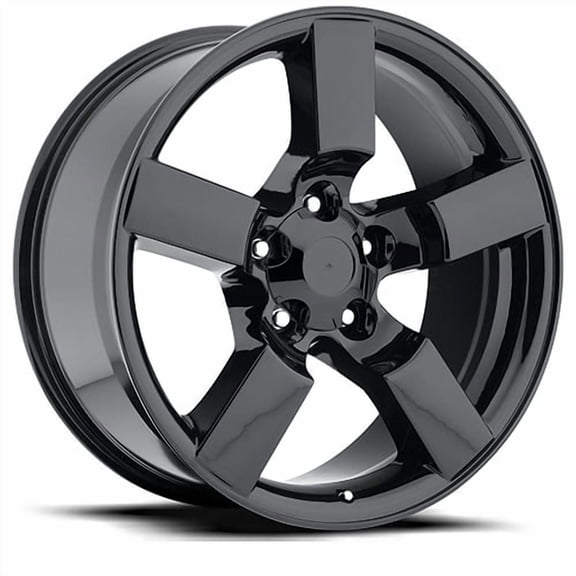 20x9" Size Fits FR 50 for Ford Lightning Gloss Black Wheel - 5x135mm Bolt-Pattern - 8mm Offset - 87mm Hub-Size