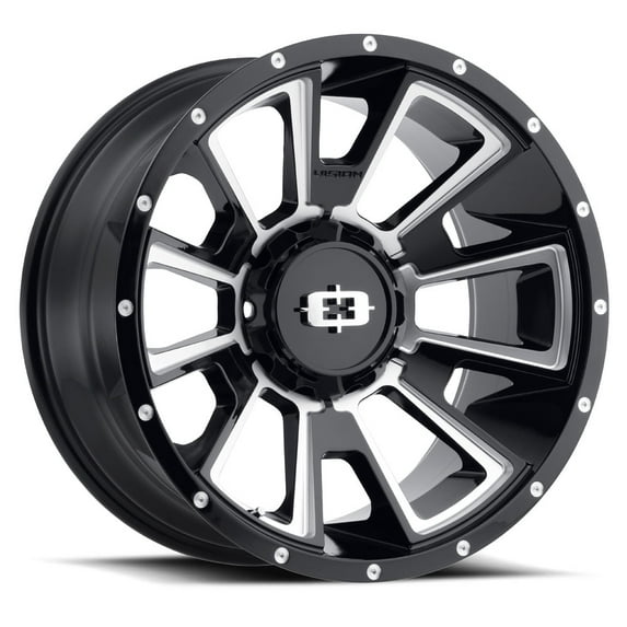 20x9 Vision 391 Rebel Gloss Black Milled Spoke Wheel 5x5.5/5x150 (12mm)