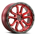 thumbnail image 1 of 20x9 Vision 405 Korupt Gloss Red With Gloss Black Lip Wheel 5x5.5 (-12mm), 1 of 2