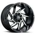 thumbnail image 1 of 20x9 Vision 422 Prowler Gloss Black Machined Face Wheel 6x5.5 (-12mm), 1 of 2
