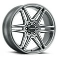 thumbnail image 1 of 20x9 Vision 476 Wedge Gunmetal Machined Wheel 5x5.5 (15mm), 1 of 2