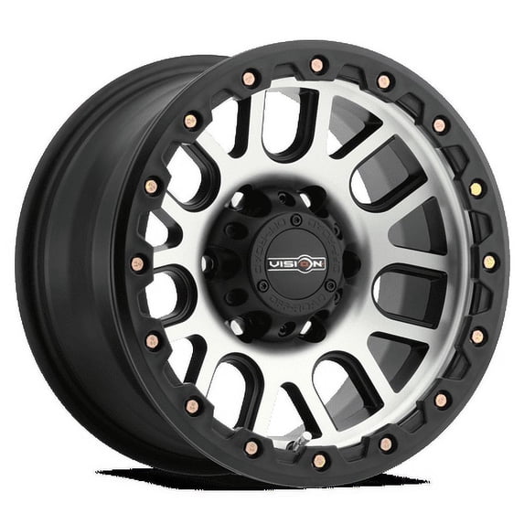 Vision Off-Road Nemesis 20x9 6x139.7 10et Matte Black Machined Face Wheel