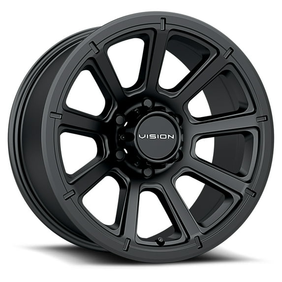 20x9 Vision Off-Road 353 Turbine Matte Black Wheel 8x180 (12mm)