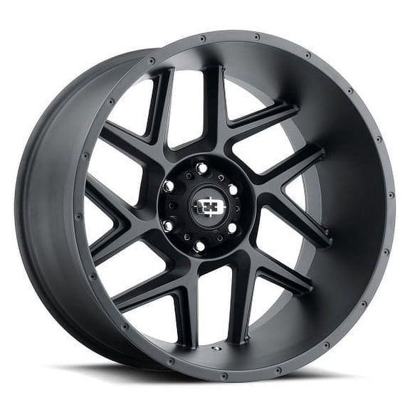 20x9 Vision Off-Road 360 Sliver Satin Black Wheel 8x180 (12mm)