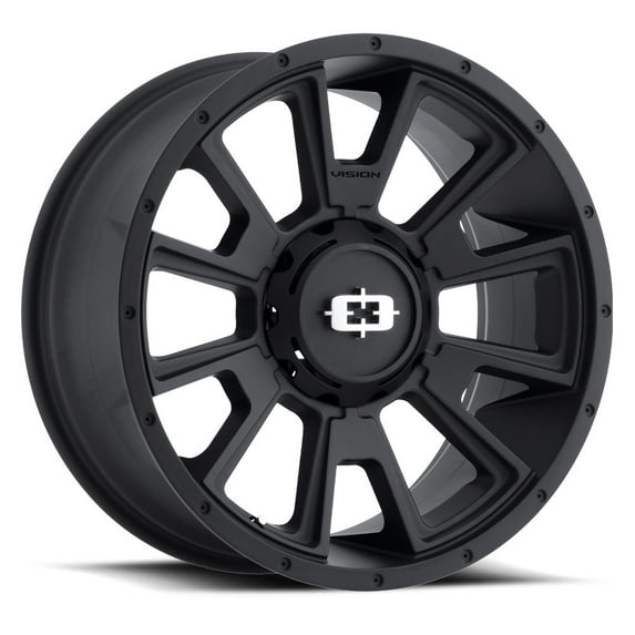 20x9 Vision Off-Road 391 Rebel Satin Black Wheel 8x6.5 (18mm)