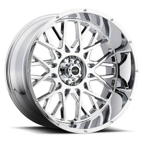 20" Vision Off-Road 412 Rocker Chrome Wheel 20x9 8x6.5 For Chevy GMC Rim 12mm