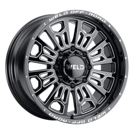 20x9 WELD Off-Road W114 Elicit Gloss Black and Milled Wheel 6x4.5/6x120 (20mm)