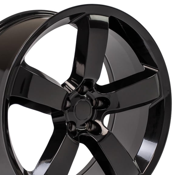 OE Wheels DG04 20 Inch Rims Fit Charger SRT Style 5x115 20x9 Gloss Black - Hollander 2262 (Set of 4)