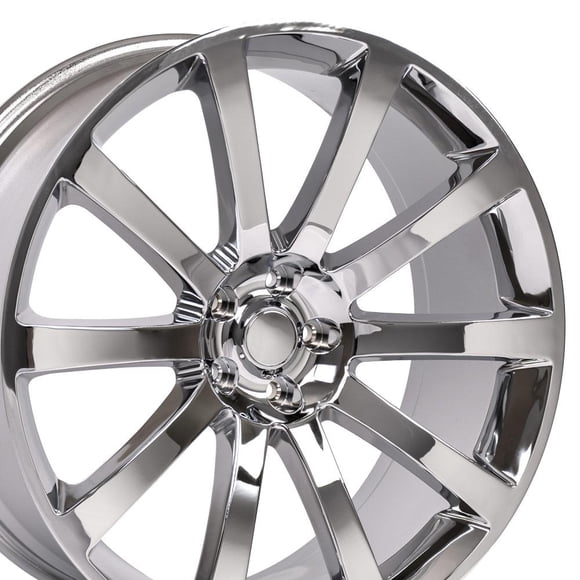 OE Wheels CL02 20 Inch Rims Fit 300 SRT Style 5x115 20x9 Chrome - Hollander 2253 (Set of 4)