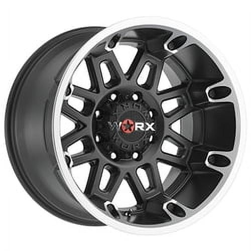 20x9 Worx 811U Conquest Satin Black W/Diamond Cut Wheel 8x170 (18mm)