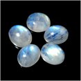 thumbnail image 1 of 21.00Cts. Wholesale Lot Blue Flashy White Rainbow Oval Jewelry Making A24-529, 1 of 2