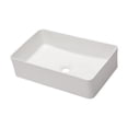 thumbnail image 1 of 21"×14"×5.5" White Ceramic Rectangular Countertop Bathroom Sink, 1 of 8