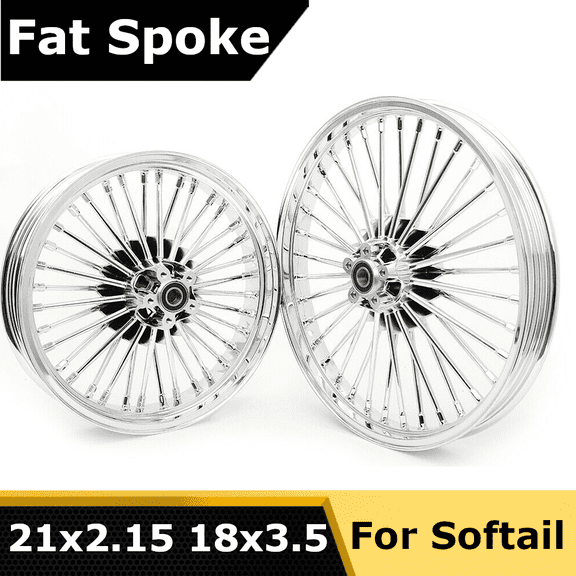 21" + 18" Front Rear Wheels For Harley Dyna Softail Fatboy Deluxe Fat Bob FXDF Low Rider FXDL Street Bob FXDB Wide Glide FXDWG