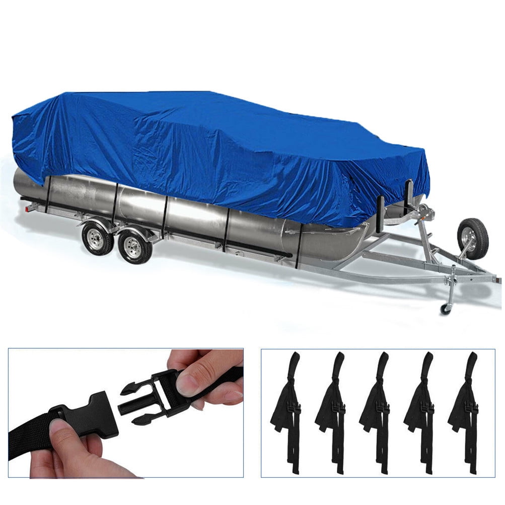 "21' 22' 23' 24' Boat Cover Waterproof Trailerable Heavy Duty Pontoon Beam 102"""