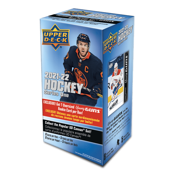 21-22 Upper Deck Series 1 Hockey Blaster Box Trading Cards