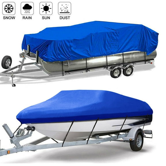 21-24FT Trailerable Pontoon Boat Cover Weatherproof Beam Width up to 104in