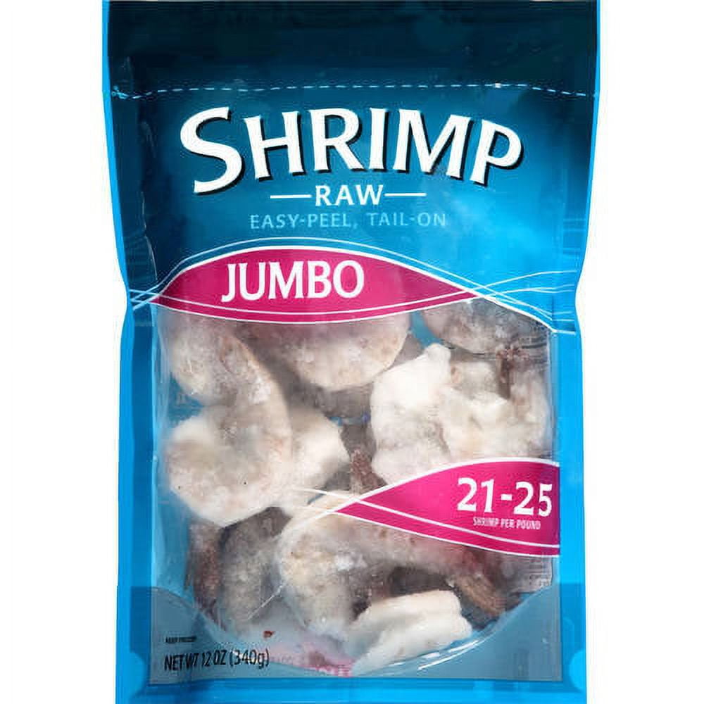 Fresh Raw Jumbo Shrimp Size 21/25, Tail-On Easy Peel, 8 oz