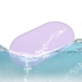 thumbnail image 1 of 21.25x11.41in Large Silicone Pet Feeding Mat Raised Edges Non-Slip Bowl Mat(Purple), 1 of 6