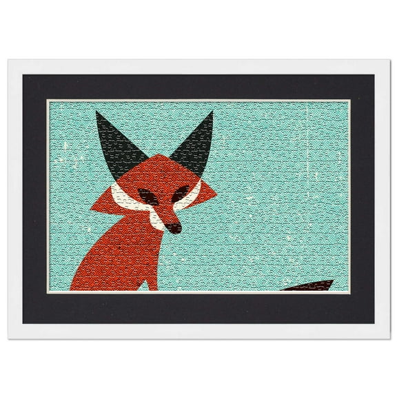 21.25x15 Jigsaw Puzzle Frame Kit - Kit Includes Puzzle Glue Sheets, White Wood Puzzle Frame with