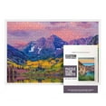 thumbnail image 1 of 21.25x15 Puzzle Frame Kit with Glue Sheets  | White Mid Century Picture Frame | Real Wood with UV, 1 of 8
