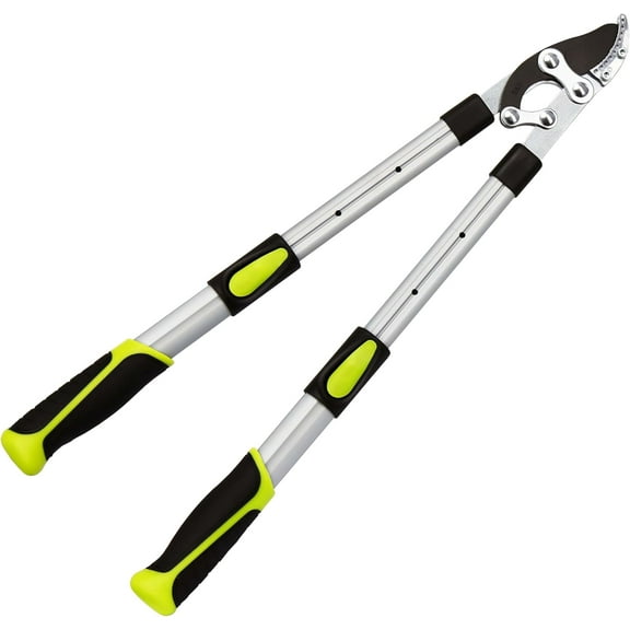 21-26 Inch Extendable Heavy Duty Compound Action Tree Loppers, Labor-Saving Long Handle Branch Pruning Shears, Clean Cut Up to 1.6 Inches for Garden Tree Trimming