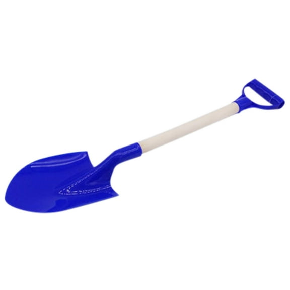 21.3" Blue Pointed Tip Beach Shovel for Sand & Snow, Durable Long Handle Outdoor Digging Tool for Family Garden Activities, Excavation & Sand Castle Building Shovel