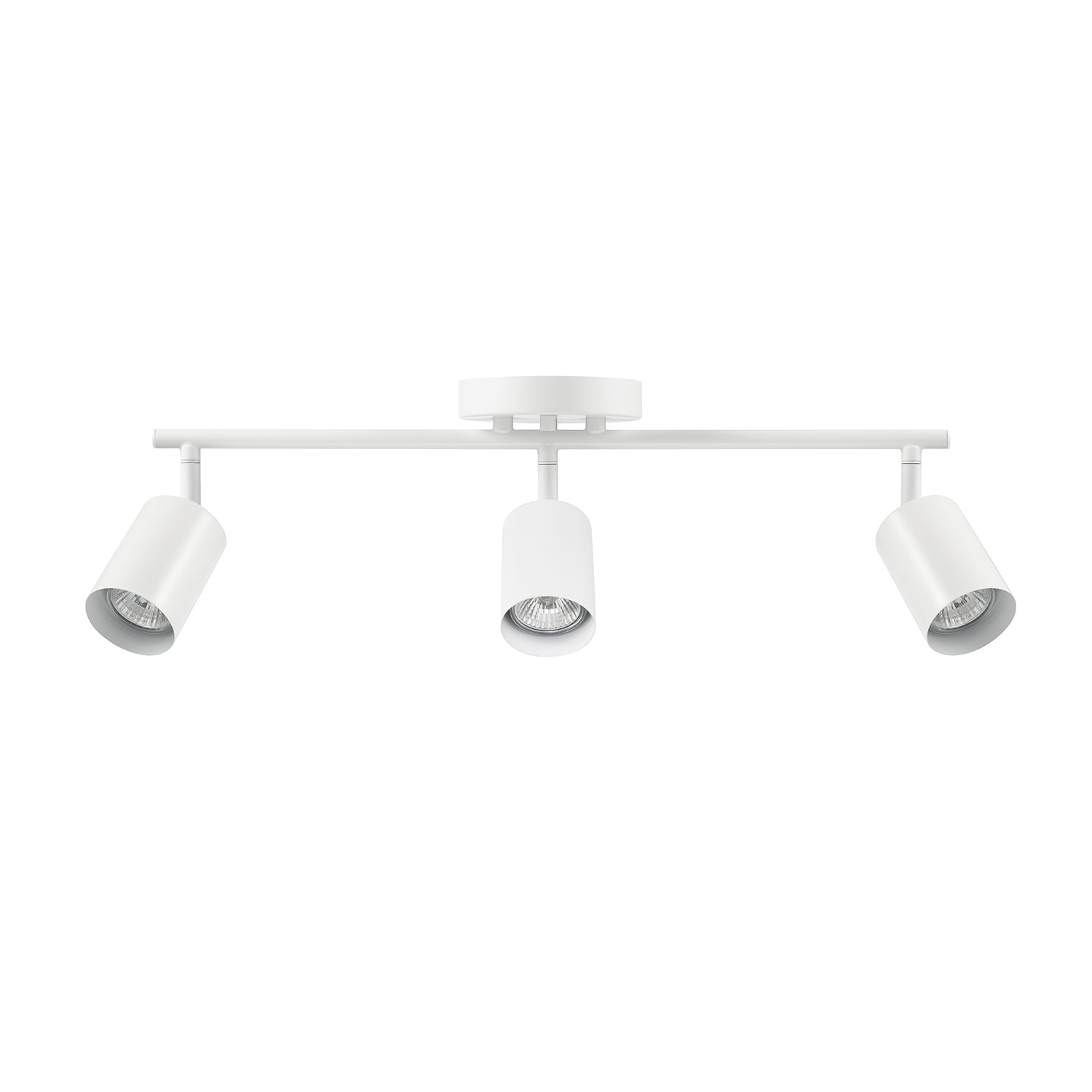 Globe Electric 21" 3-Light Matte White Track Lighting with Pivoting Track Heads