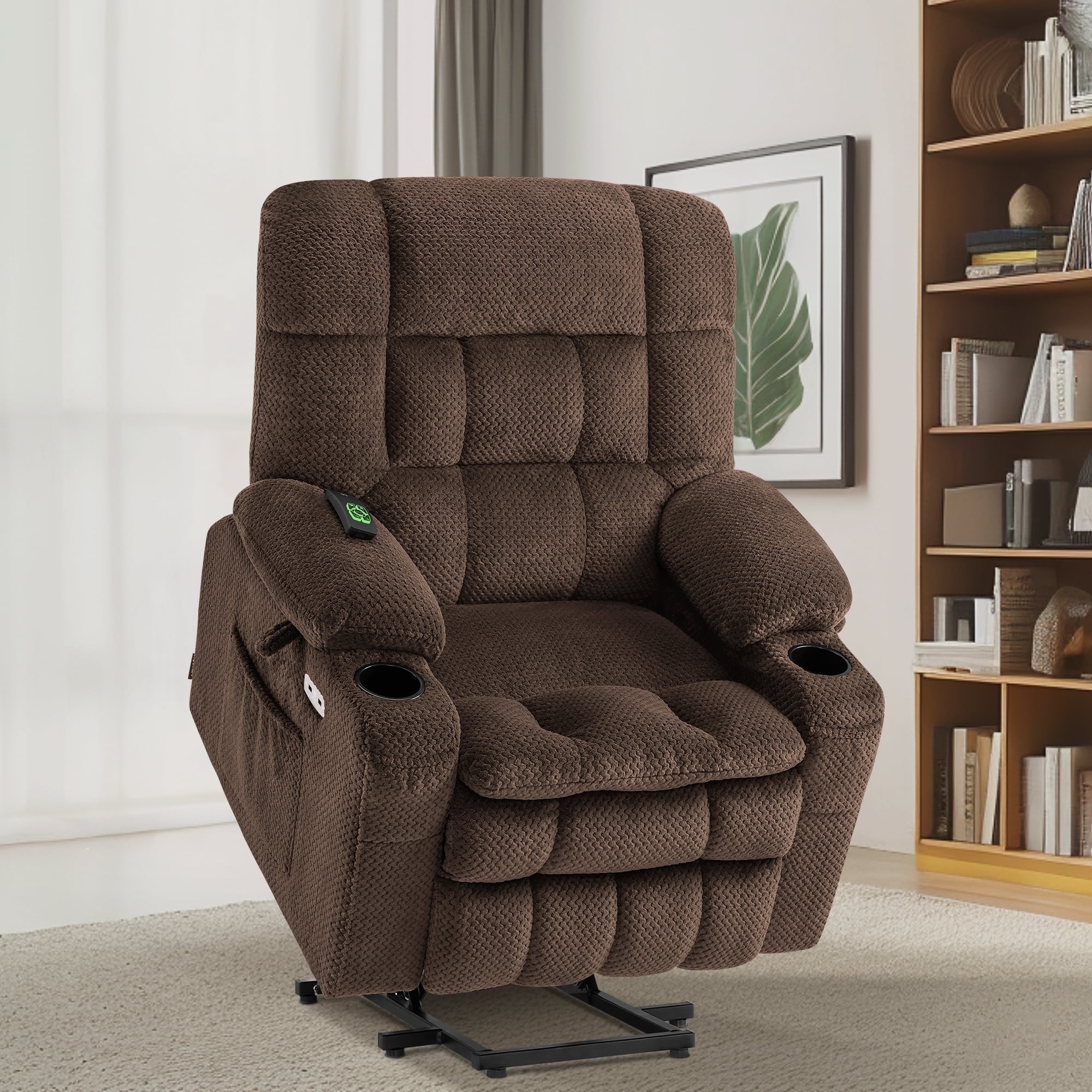 21.3" Seat Width Lay Flat Dual Motor Power Recliner Lift Chair with ...