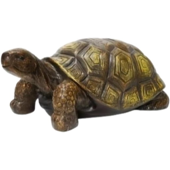21.3" Tortoise Garden Statue, Realistic Weather-Resistant Indoor Outdoor Display