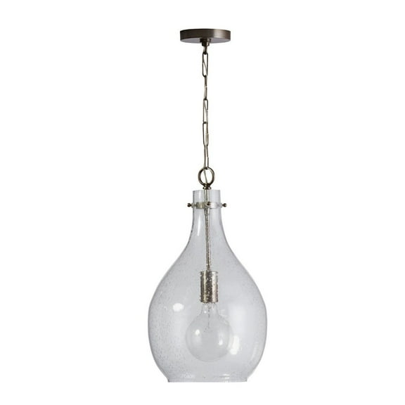 21.5 Inch 1 Light Pendant In Urban/Industrial Style 12 High By 21.5 Wide-Brushed Pewter Finish    -Traditional Installation Capital Lighting