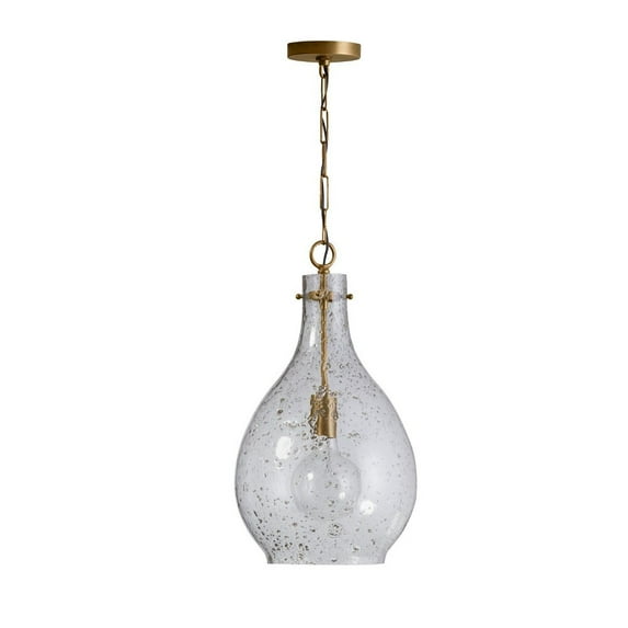 21.5 Inch 1 Light Pendant In Urban/Industrial Style 12 High By 21.5 Wide-Patinaed Brass Finish -Traditional Installation Capital Lighting