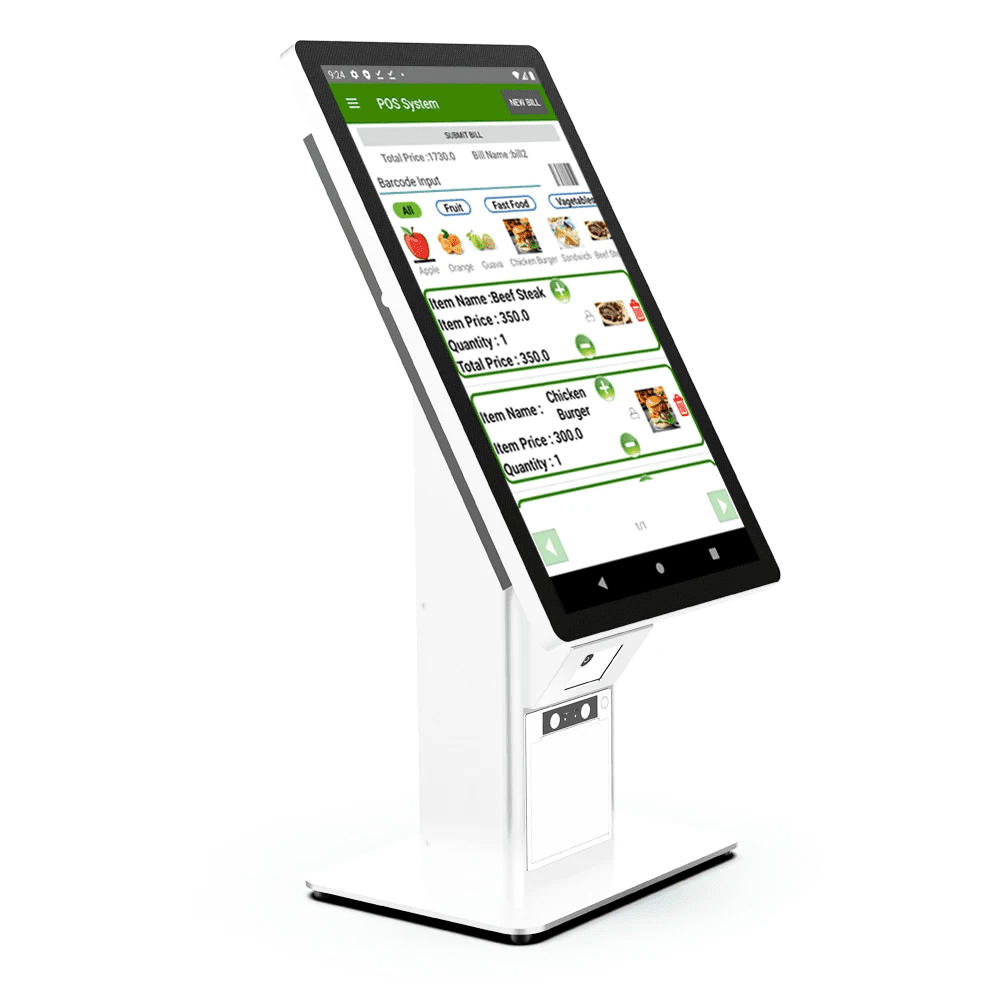 21.5 Inch Desktop Self Ordering kiosk For Restaurants With Android 11 ...