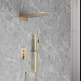 thumbnail image 1 of 21.5"L Shower Head 3-way Wall-Mount Rectangle Shower Faucet with Rough-in Valve, 1 of 1