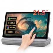 21.5 Portable Smart TV, Android 15 Outdoor TV with 27000mAh Rechargeable Battery, 1080P FHD Touchscreen Monitor, 13MP Camera & Carry Bag for Home Entertainment & Camping