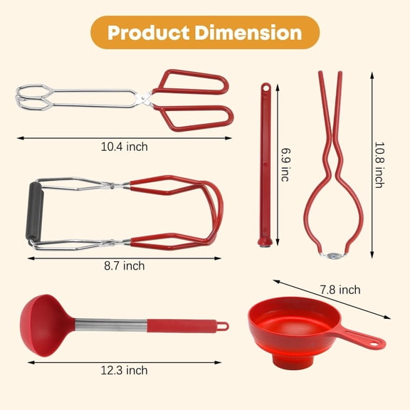 21.5 QT Stainless Steel Canning Pot with Lid, Rack & Canning Tools Set, Canning Supplies Kit Water Bath Canner for Beginner