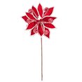 thumbnail image 1 of 21.5" Red Candy Cane Poinsettia 4/Bag, 1 of 2