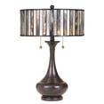 thumbnail image 1 of 21.5 inch 2 Light Tiffany Table Lamp with Drum Shade Bailey Street Home 71-Bel-2749210, 1 of 4