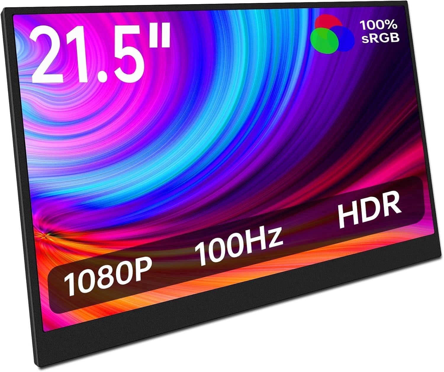 KURIETIM 21.5 Inch Portable Monitor 100Hz | Large Screen FHD 1080P IPS External Display