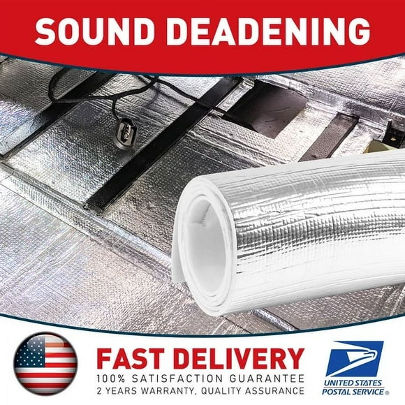 21.5Sqft Thick:3Mm Diy Reflective Foam Insulation Mat, Foam Core Radiant Barrier