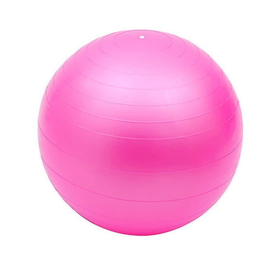 21.5in PVC Exercise Stability Ball, Core Balance Trainer for Adult Fitness, Thickened Massage Sphere for Yoga and Pilates, Workout Tool for Home Gyms, Pink